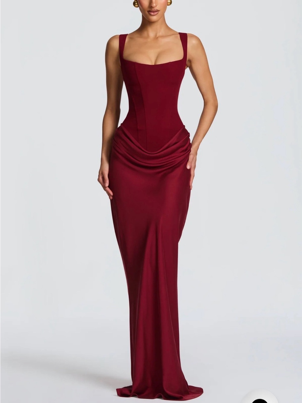 Babyboo Cornelia Maxi Dress - Burgundy